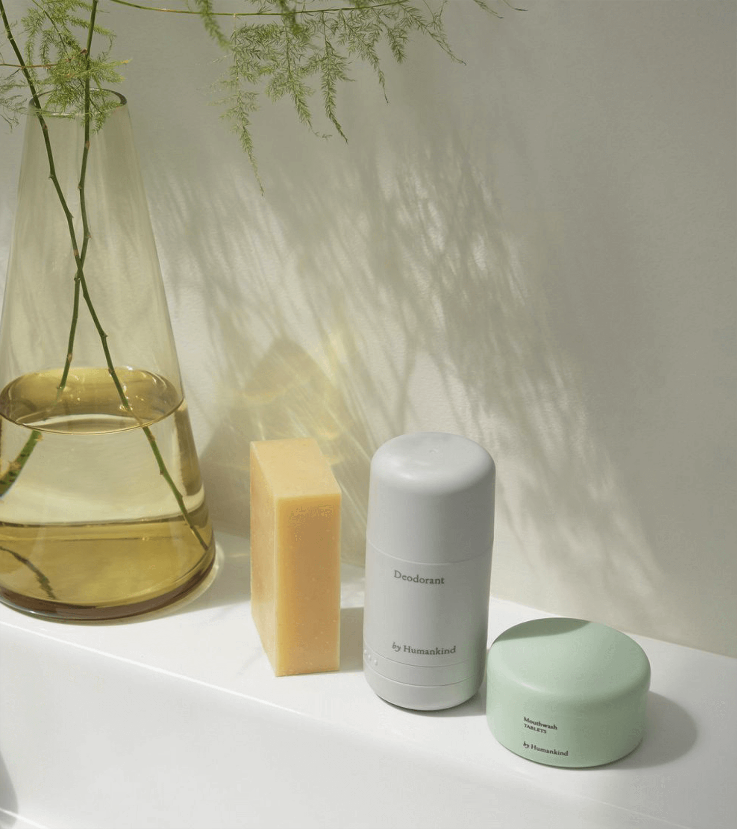Cover for by Humankind showing the products in bathroom environment
